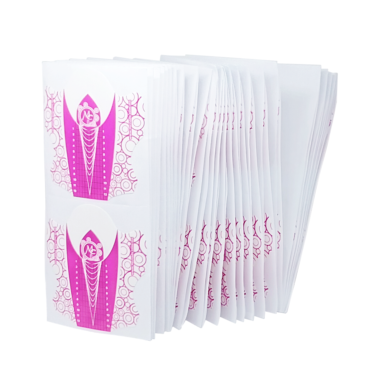 Formas Para Uña Escultural Rosa Grande 100 Pzs Mc Nails