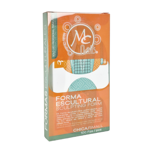 Formas Para Uña Escultural Verde Chica 100 Pzs Mc Nails