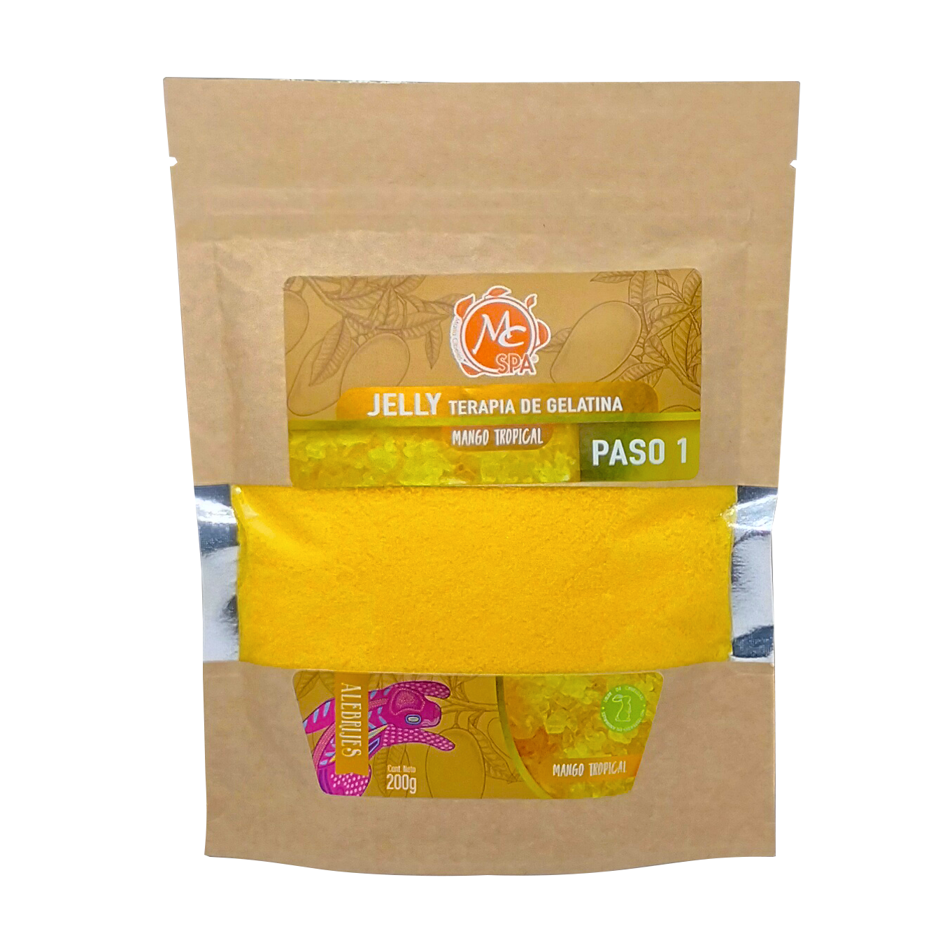 Jelly Spa Paso 1 Para Manicure Y Pedicure Mango Tropical 200 Gr Mc Nails