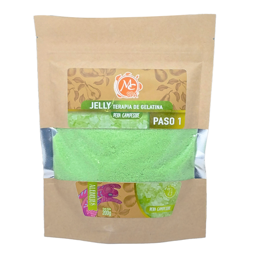 Jelly Spa Paso 1 Para Manicure Y Pedicure Pera Campestre 200 Gr Mc Nails