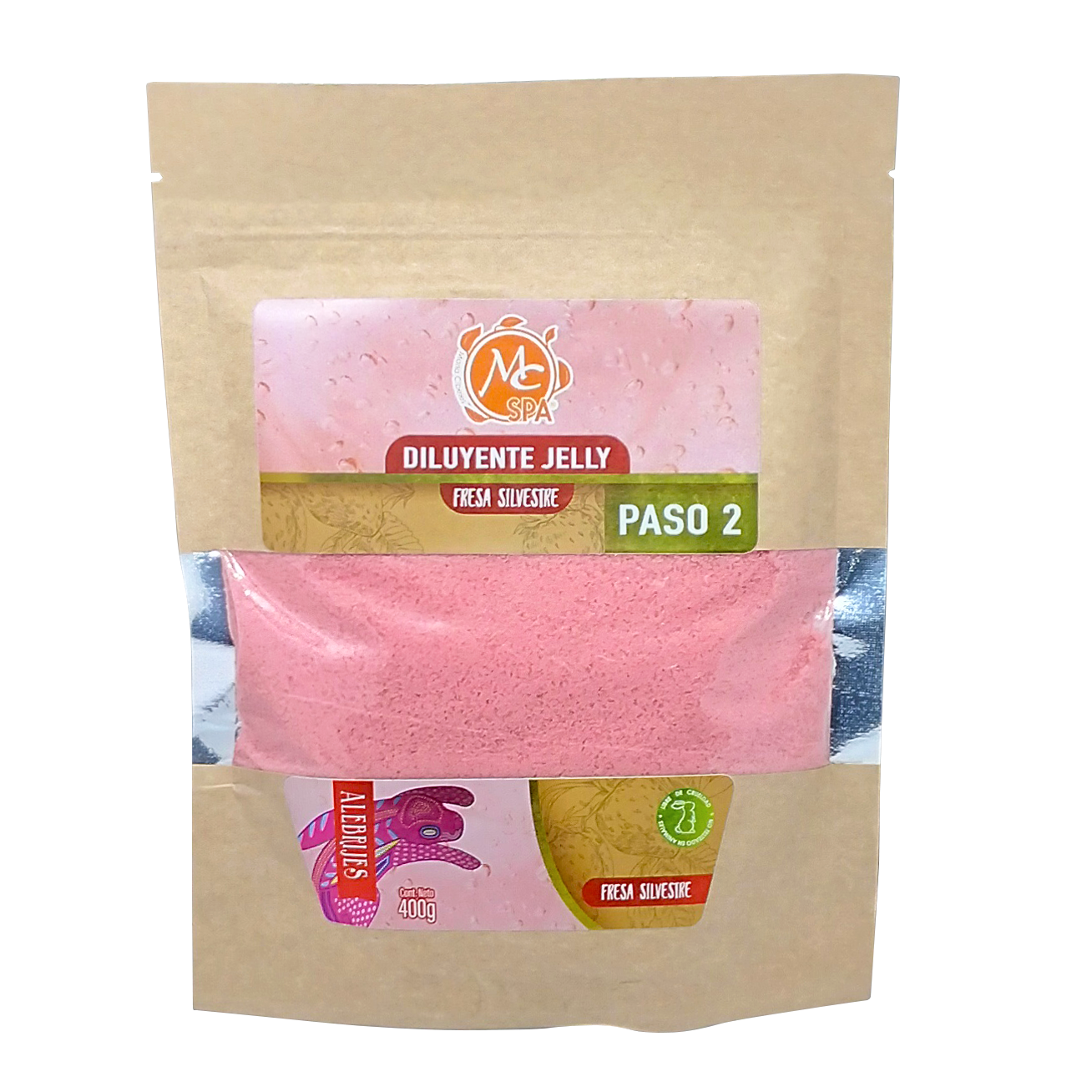 Diluyente Jelly Spa Paso 2 Para Manicure Y Pedicure Fresa Silvestre 400 Gr Mc Nails