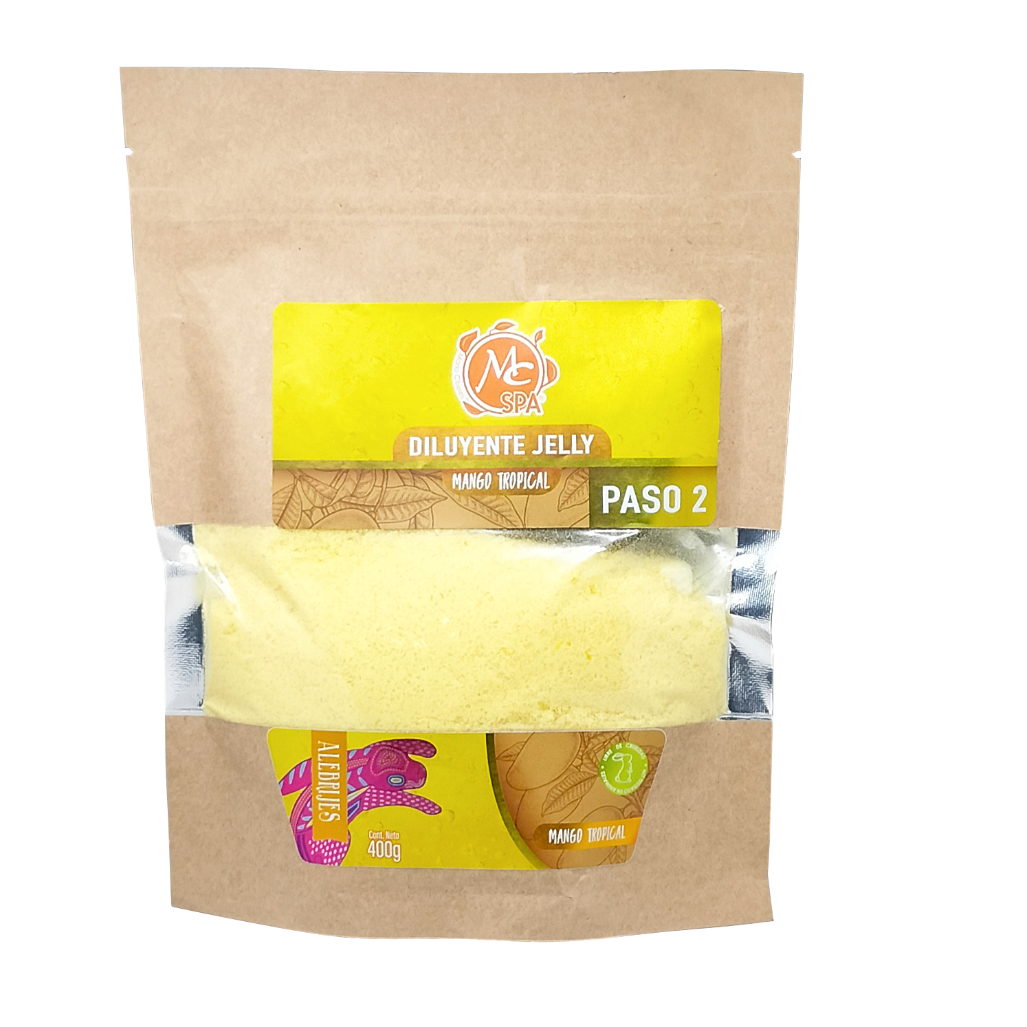 Diluyente Jelly Spa Paso 2 Para Manicure Y Pedicure Mango Tropical 400 Gr Mc Nails
