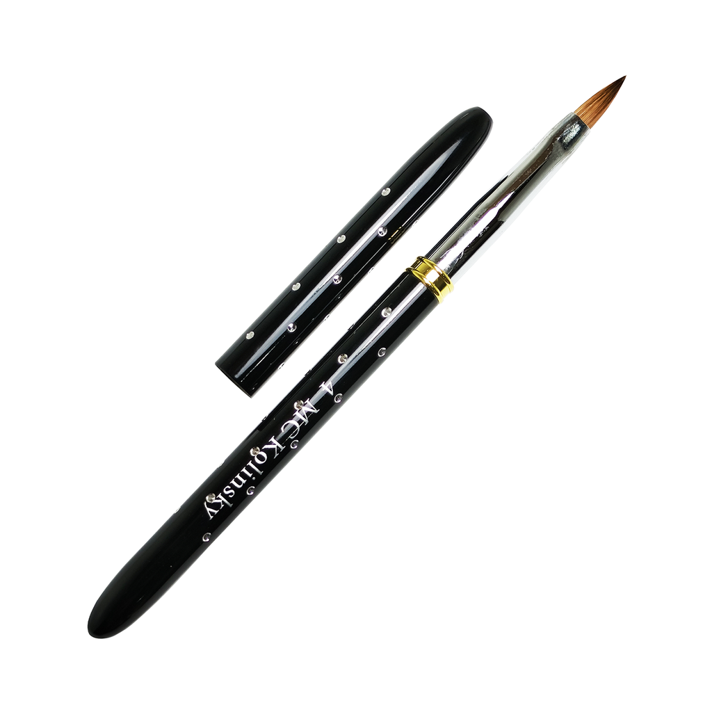 Pincel Kolinsky Black Rock #4 Para Uñas Acrílicas Mc Nails
