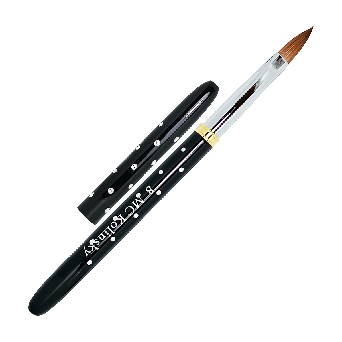Pincel Kolinsky Black Rock #8 Para Uñas Acrílicas Mc Nails