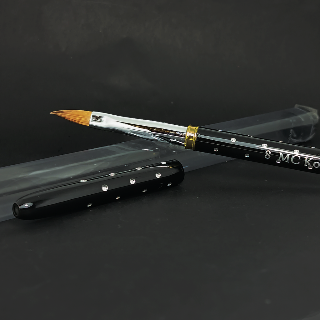 Pincel Kolinsky Black Rock #8 Para Uñas Acrílicas Mc Nails