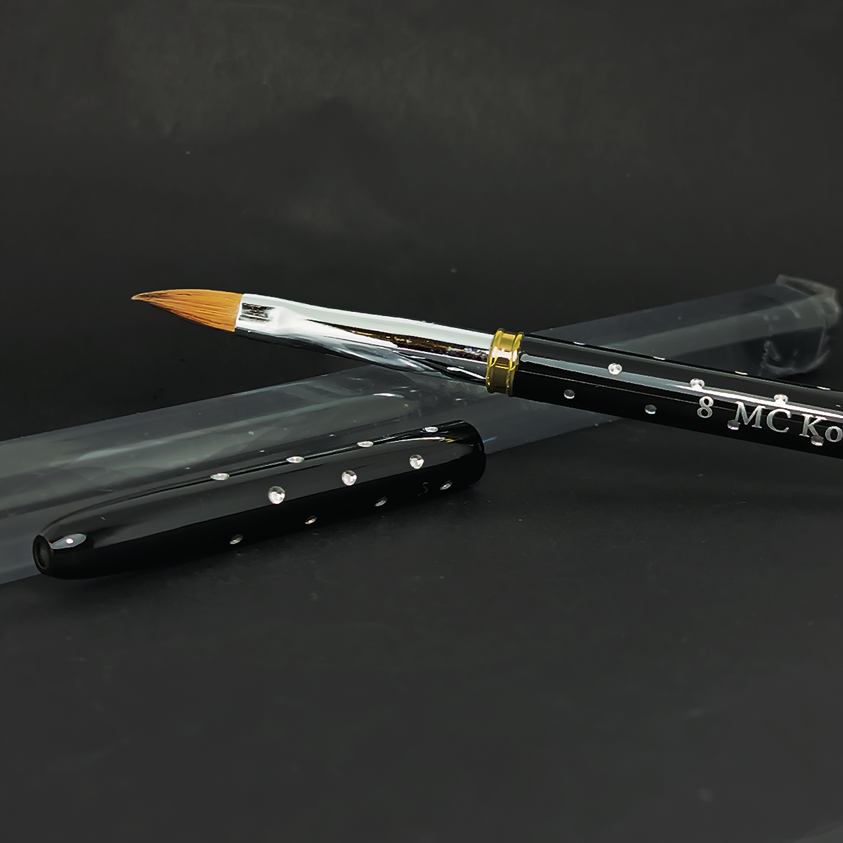 Pincel Kolinsky Black Rock #8 Para Uñas Acrílicas Mc Nails