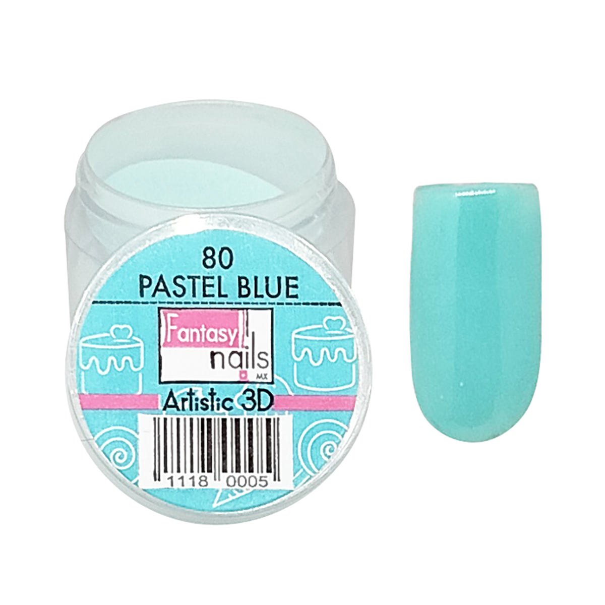 Acricolor Pastel Blue #80 Fantasy Nails