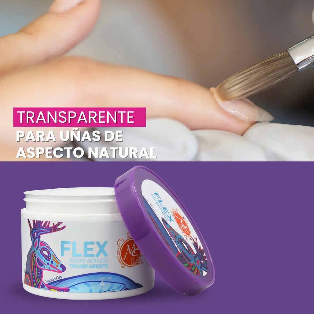Polvo Acrílico Flex Transparente 4 Oz Mc Nails