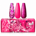 Coleccion Acrilicos 3 Pzs Rose Fantasy Nails