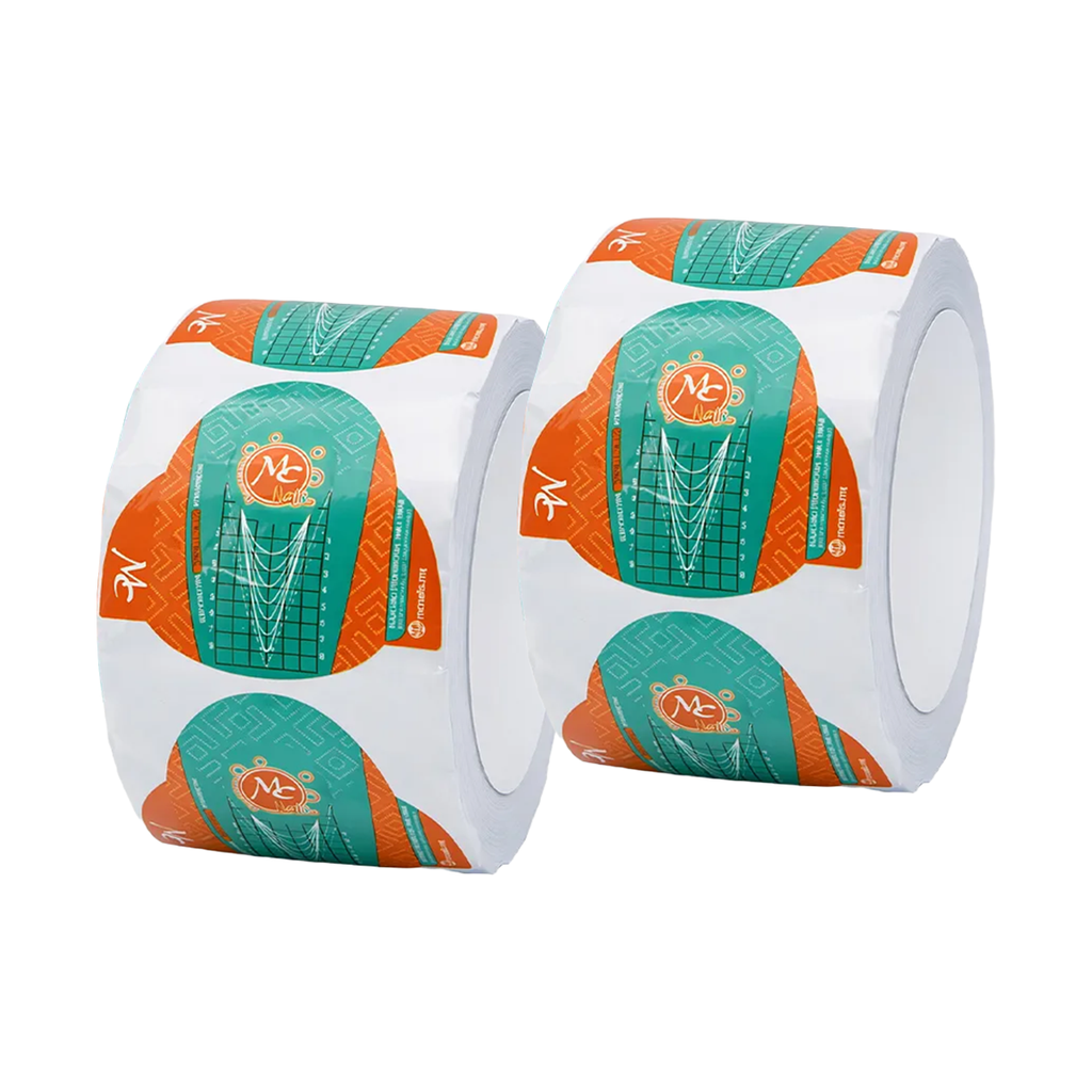 Rollo De Formas Para Uña Escultural 500 Pzs Verde Chica Mc Nails