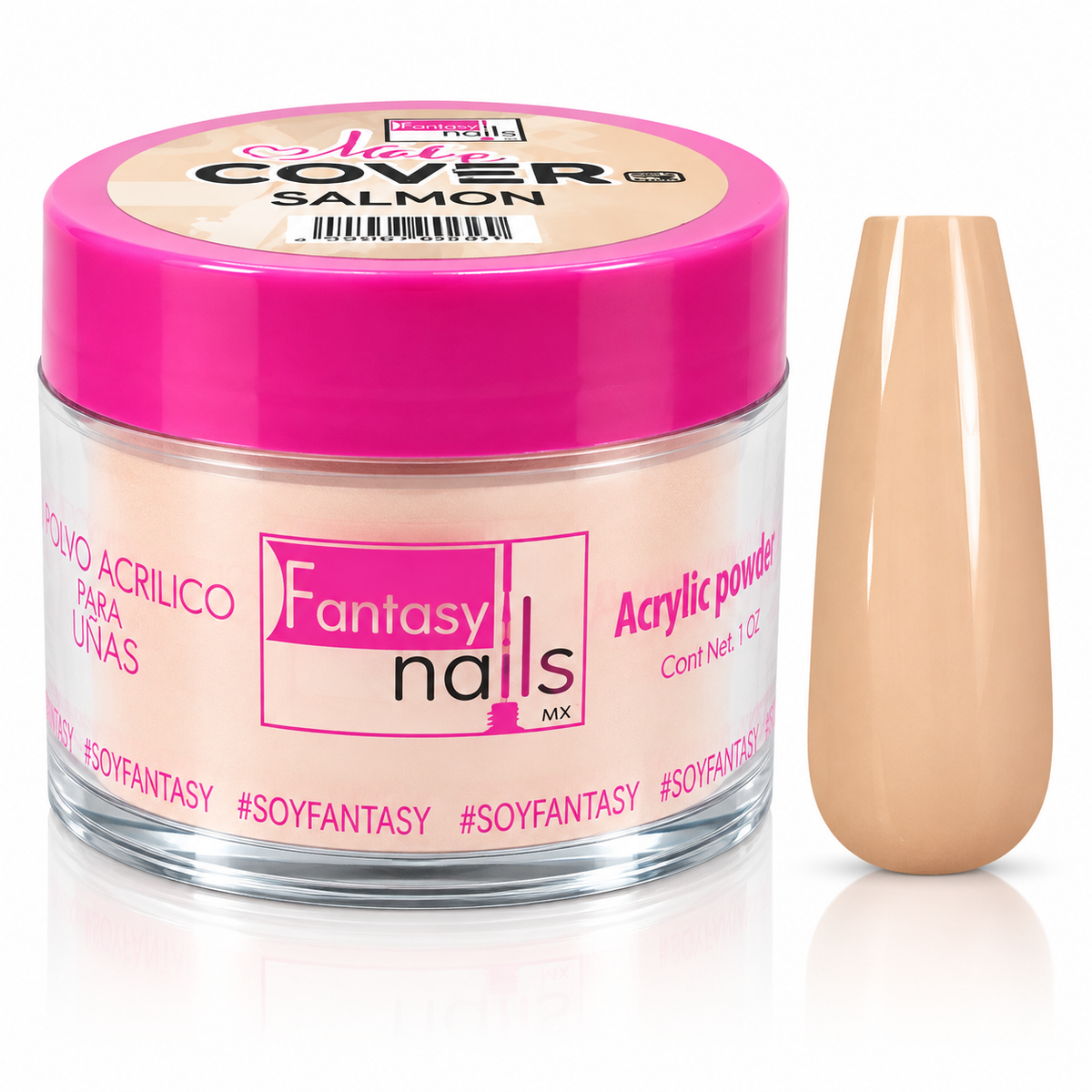 Acrilico Salmon 2 Oz Fantasy Nails