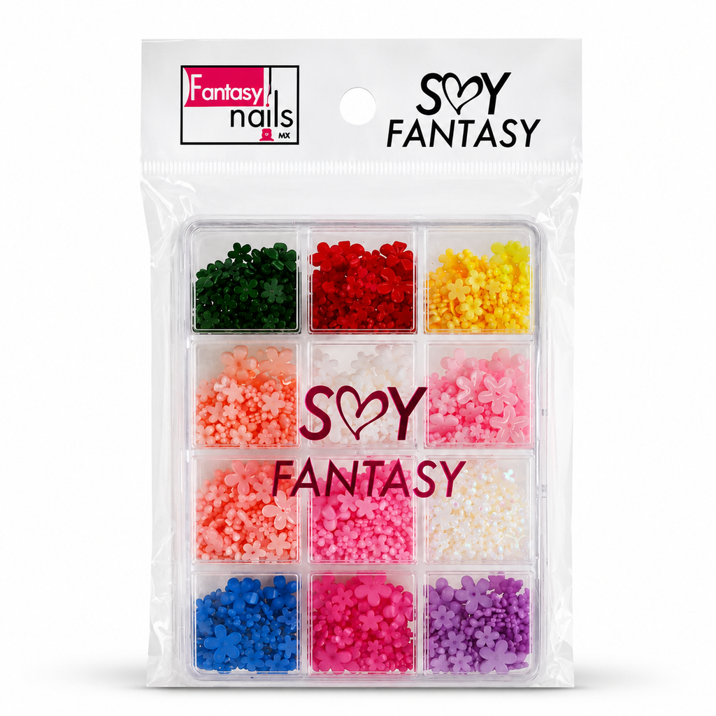 Set De Flores Mix Fantasy Nails