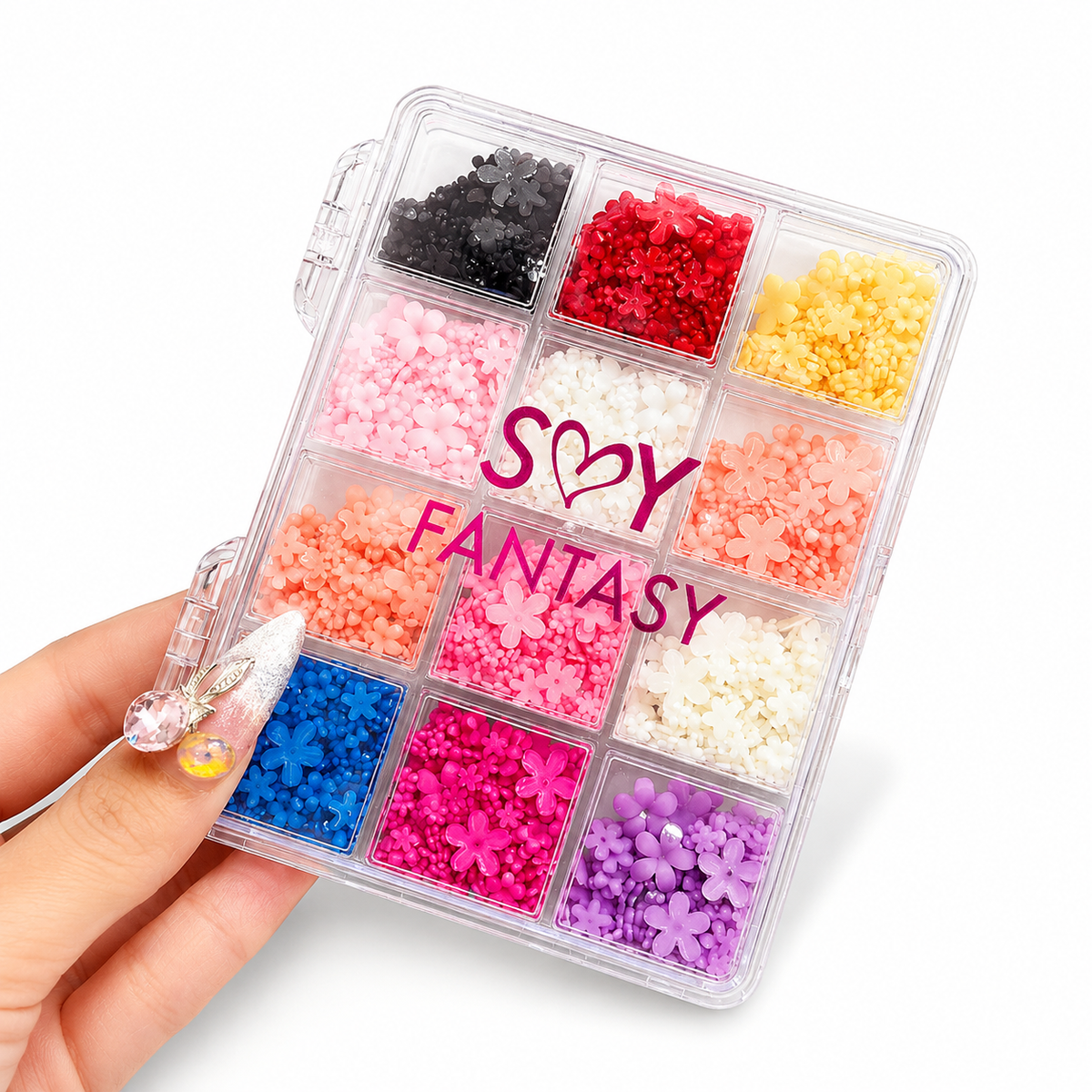 Set De Flores Mix Fantasy Nails