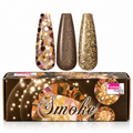 Coleccion Acrilicos 3 Pzs Smoke Fantasy Nails