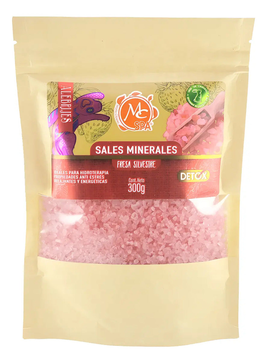 Sales Minerales Fresa Silvestre Para Hidroterapia 300 Gr Mc Nails