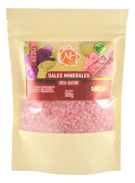 Sales Minerales Fresa Silvestre Para Hidroterapia 300 Gr Mc Nails