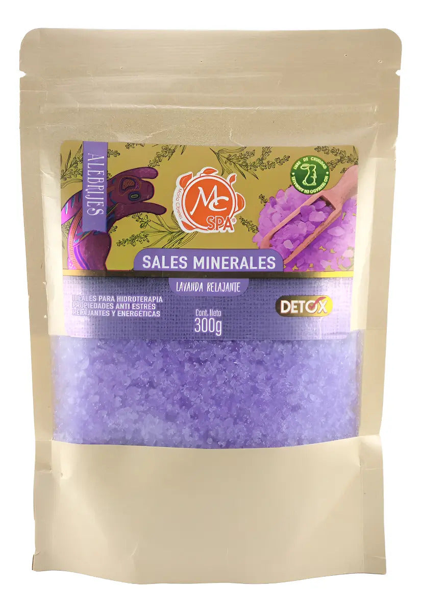 Sales Minerales Lavanda Relajante Para Hidroterapia 300 Gr Mc Nails
