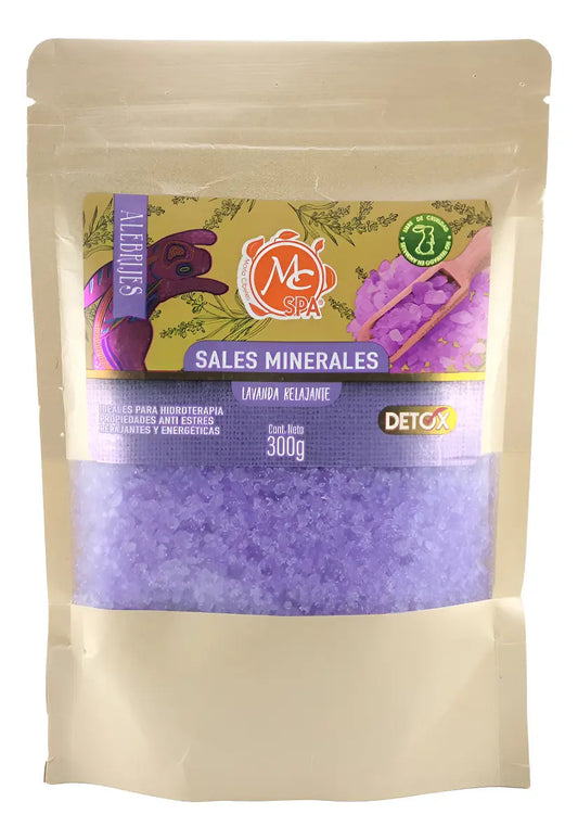 Sales Minerales Lavanda Relajante Para Hidroterapia 300 Gr Mc Nails