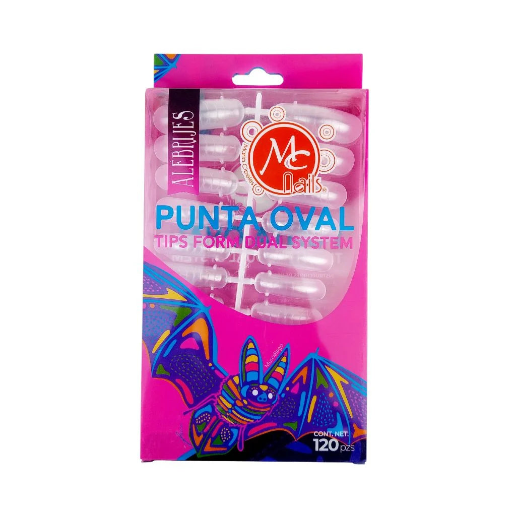 Tips Dual System Punta Oval 120 Pzs Mc Nails
