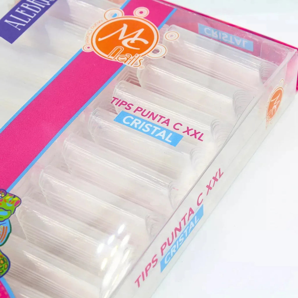 Tips Punta C XXL Cristal 200 Pzs Mc Nails