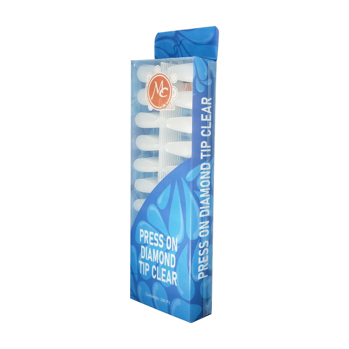Tips Press On Diamond Cristal 240 Pzs Mc Nails