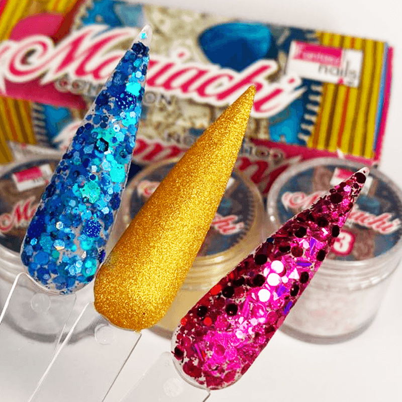 Coleccion Acrilicos 3 Pzs Mariachi Fantasy Nails