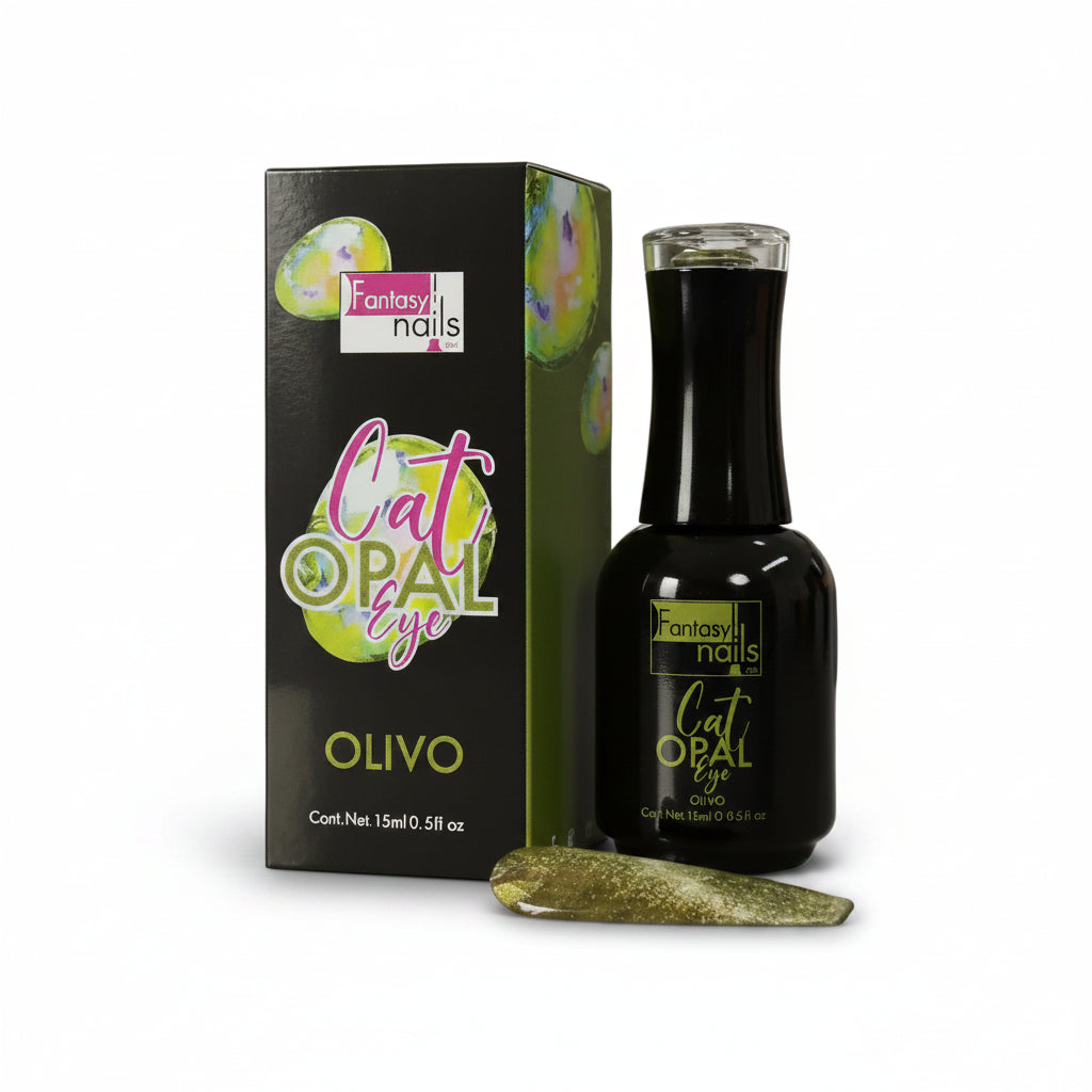 Gel Cat Opal Eye Olivo Fantasy Nails