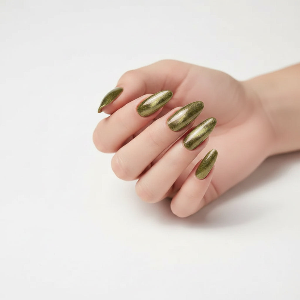 Gel Cat Opal Eye Olivo Fantasy Nails