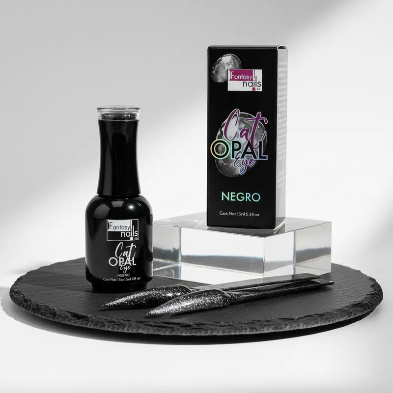 Gel Cat Opal Eye Negro Fantasy Nails