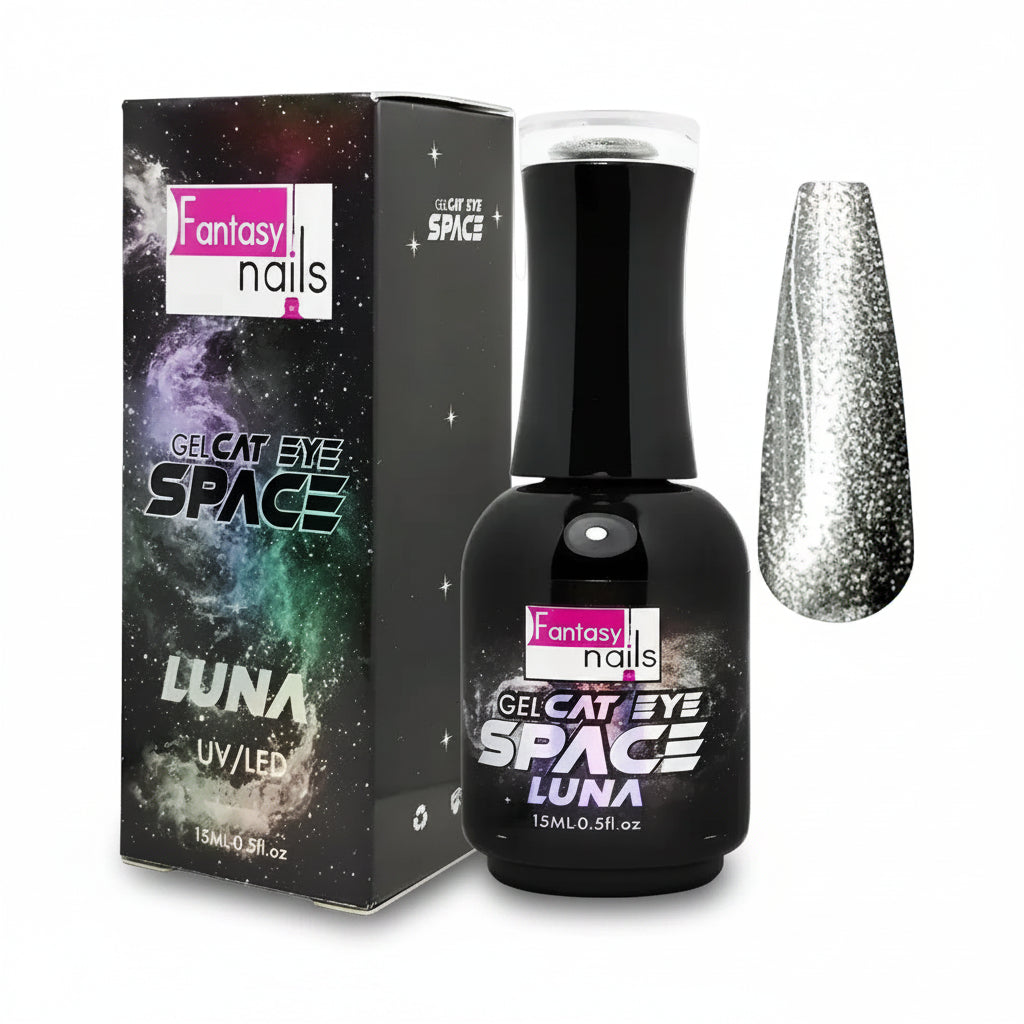 Gel Cat Eye Space Luna Fantasy Nails