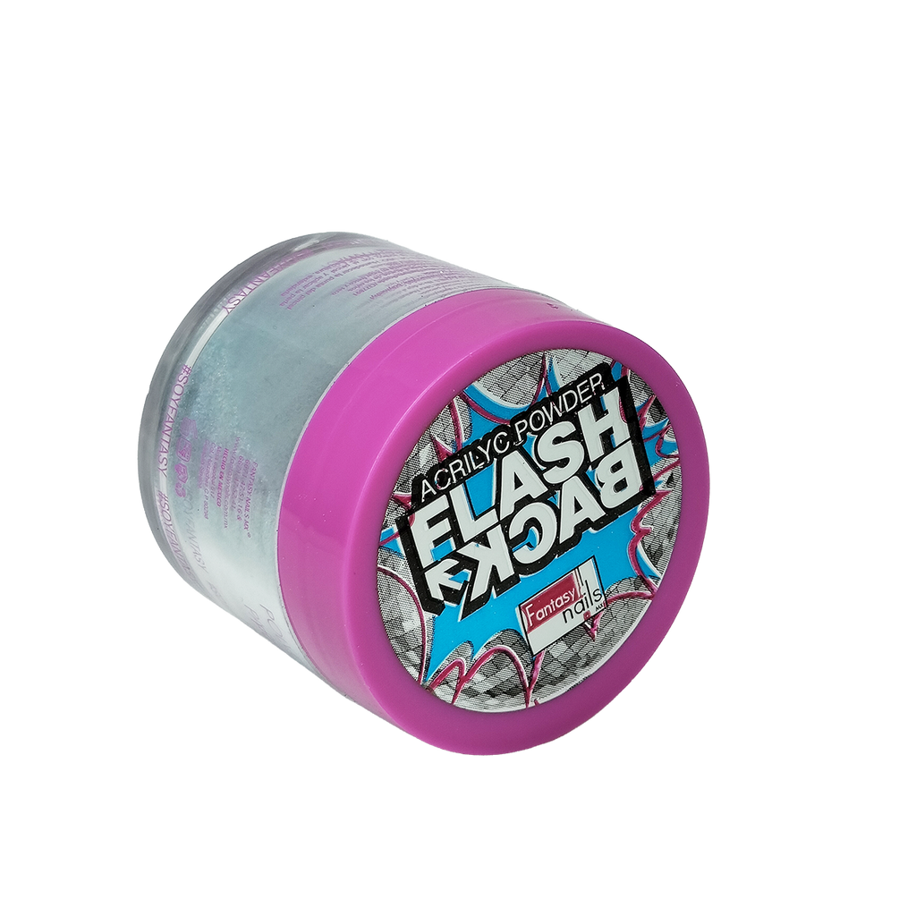 Acrilico Flash Back Azul Fantasy Nails