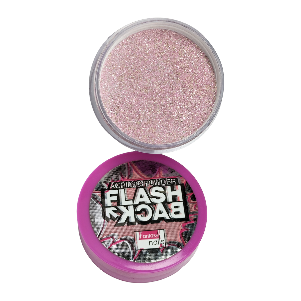 Acrilico Flash Back Rosa Fantasy Nails