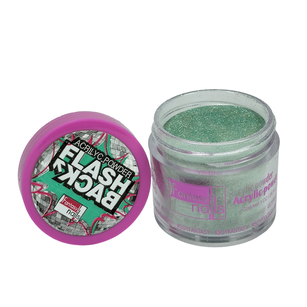 Acrilico Flash Back Verde Fantasy Nails