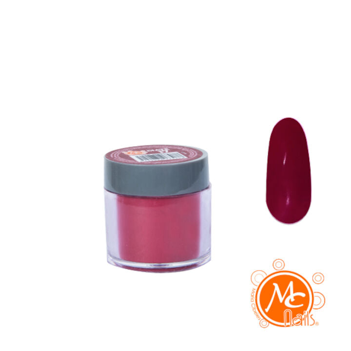 Polvo Acrílico Mate #17 Burgundy Para Uñas 7 Gr Mc Nails