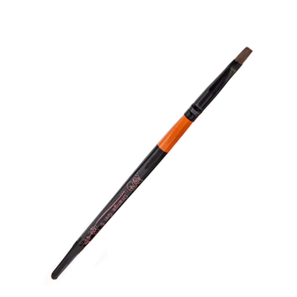 Pincel Kolinsky Orange #6 Para Uñas Acrílicas Mc Nails